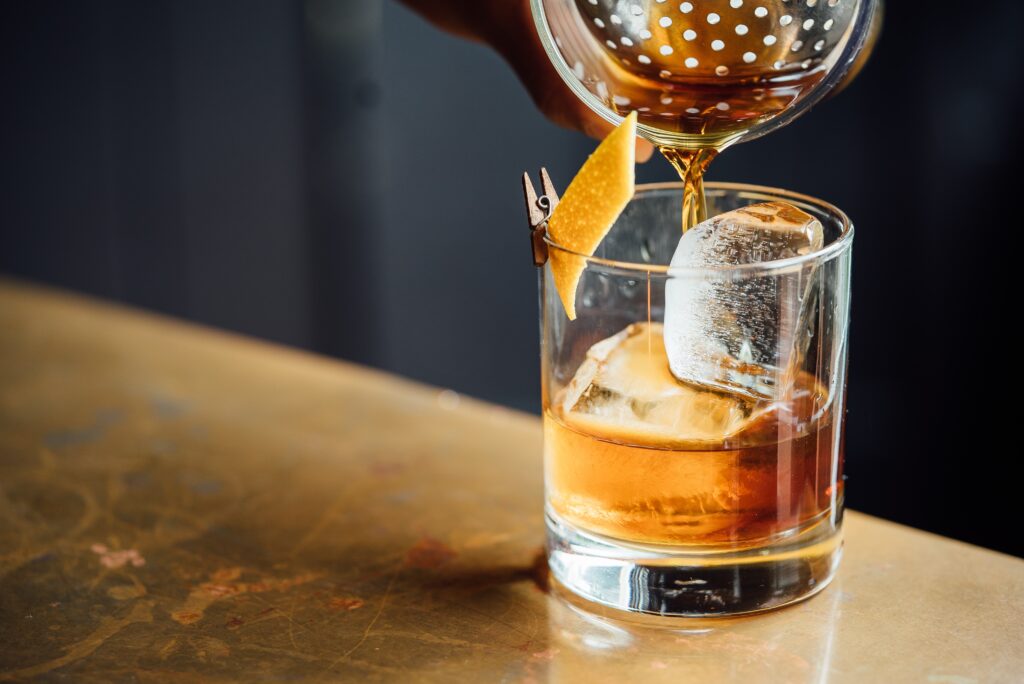 Drink being poured